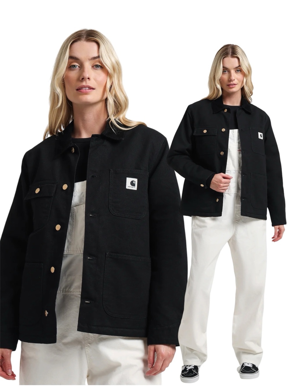 **HTF** CARHARTT WORK IN PROGRESS BLACK IRVING JACKET SZ SMALL - BNWT